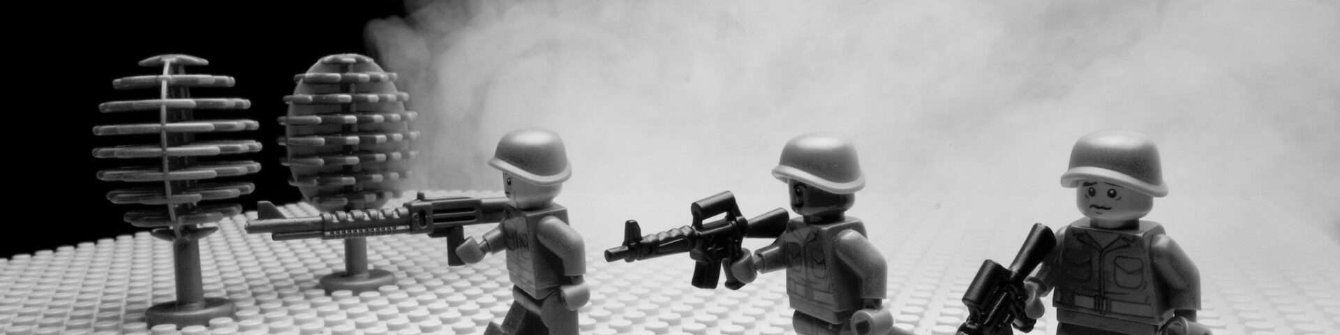 La guerre en lego (soldats fuyants)