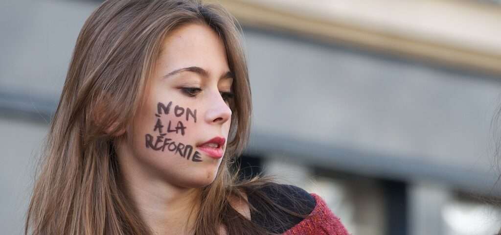 Manifestation lycéenne contre la réforme Woerth-Sarkozy des retraites