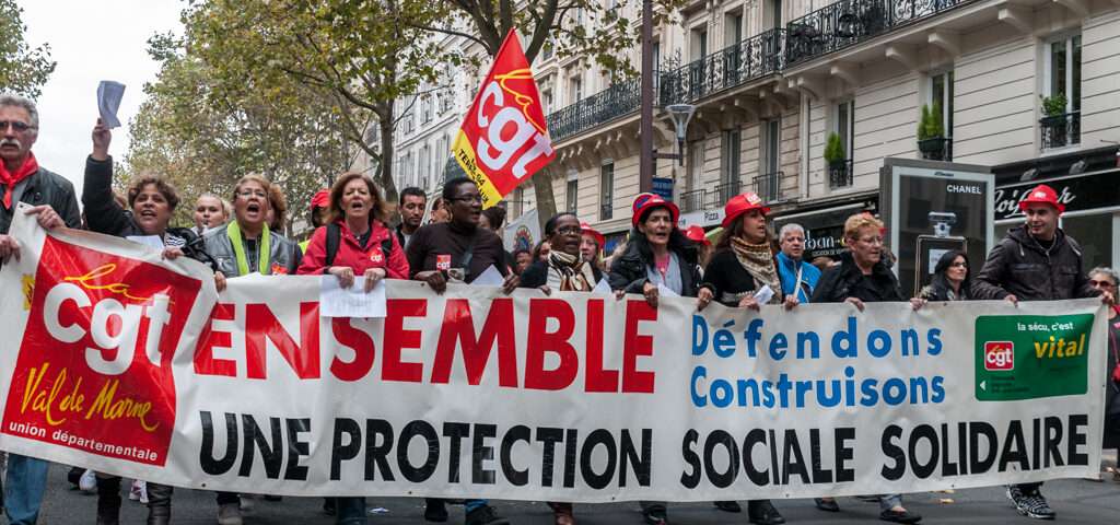 Manifestation pour la défense de la sécurité sociale du 16 octobre 2014 à Paris
